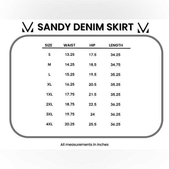 Michelle Mae Sandy Denim Skirt - Picture 4 of 4